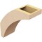 Ekena Millwork 5-inch W x 12-inch D x 12-inch H Thorton Rough Cedar Woodgrain TimberThane Knee Brace, Primed BRCUR05X12X12THRRCPR - alternate 2